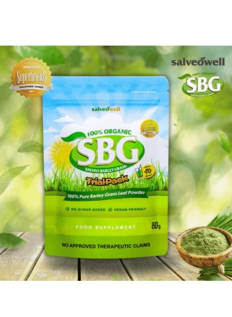 Salveowell 3-packs barley grass powder natural barley grass powder rich in vitamins and antioxidants 80g*3 - Image 2