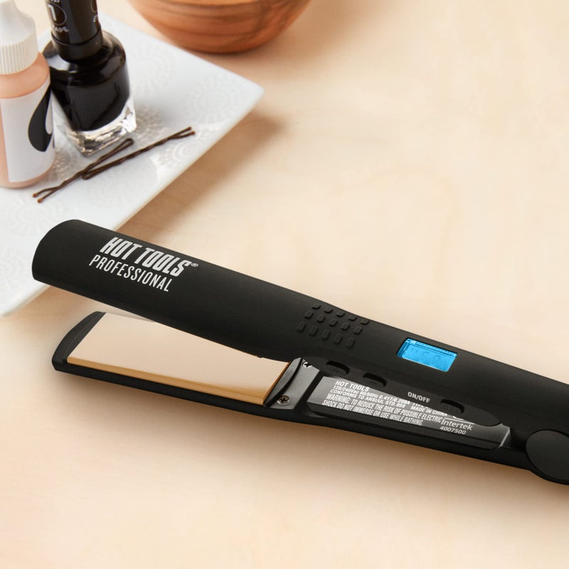 Hot Tools Pro Artist Nano Ceramic Flat iron | Wide Plate for Faster Styling (1-1/4 in) - Image 5
