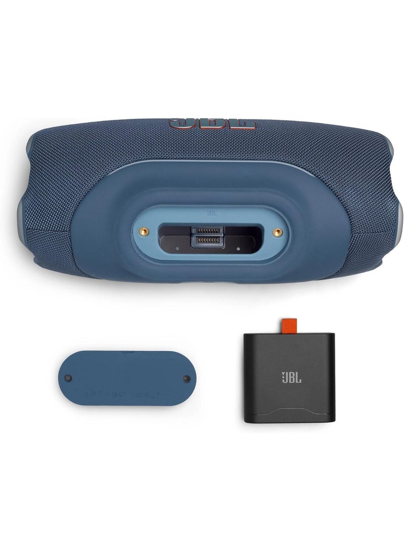 جي بي إل مكبر صوت JBL Xtreme 5 المحمول مع تعزيز الصوت بالذكاء الاصطناعي وبنك طاقة مدمج - 24 ساعة من التشغيل ومقاوم للماء بمعيار IP67 باللون الأزرق - Image 5