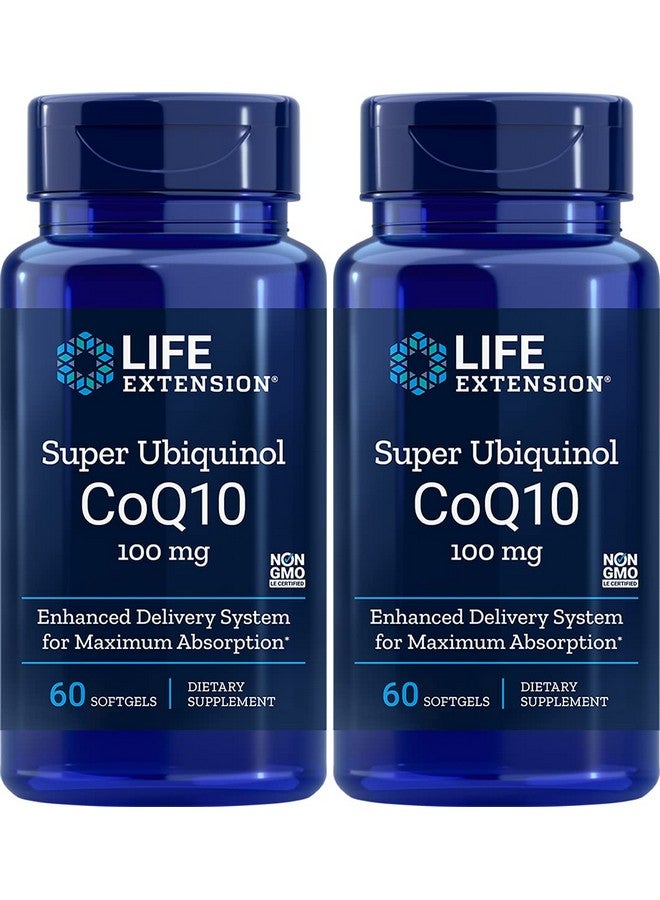 لايف إكستنشن سوبر يوبيكوينول CoQ10 100 مجم، 60 كبسولة هلامية - عبوة من قطعتين - Image 1