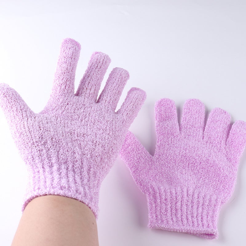 Large Double-Sided Exfoliating Bath Glove - Nylon Five-Finger Scrubbing Towel for Body Cleansing - Image 3