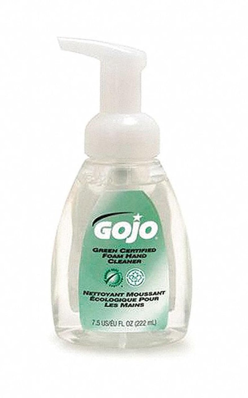 GOJO Green Certified Foam Hand Cleaner, Fragrance Free, 7.5 fl oz Foaming Hand Soap Pump Bottle (Pack of 6) - 5715-06