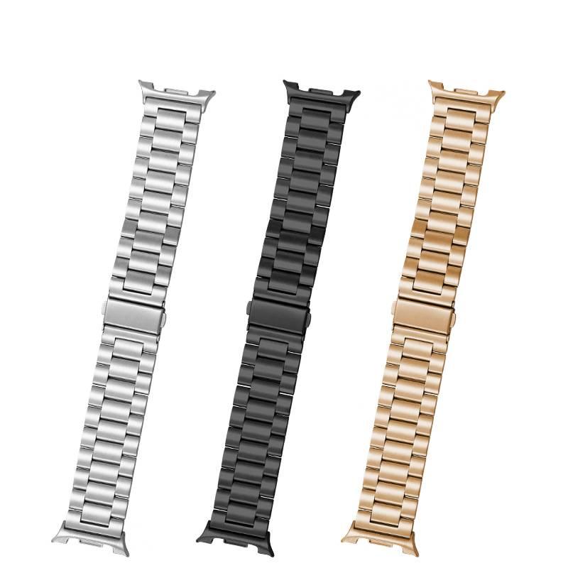 SK سوار ساعة ذكية سوار معدني من الستانلس ستيل متوافق مع Samsung Galaxy Watch 8 Classic بملاءمة قابلة للتعديل وحزام بديل للاستخدام اليومي باللون فضي قابل للتعديل باللون الفضي - Image 2