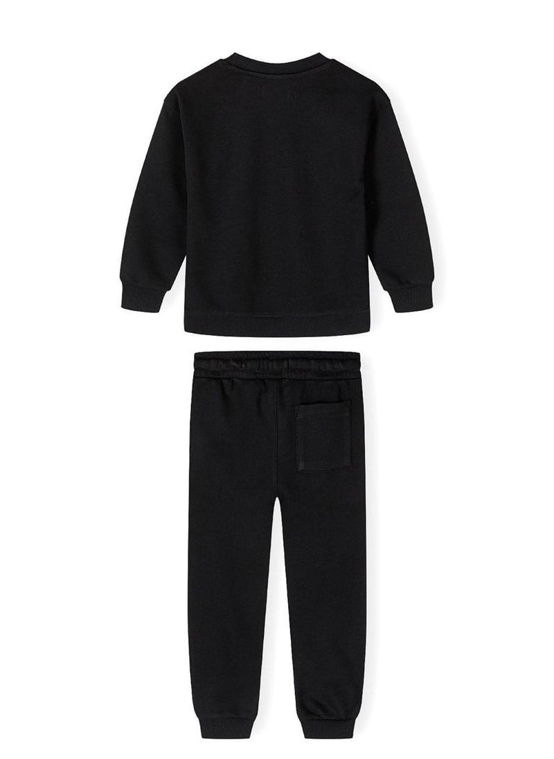 MINOTI Boys Tracksuit Set with Joggers and Printed Sweatshirt - Image 3