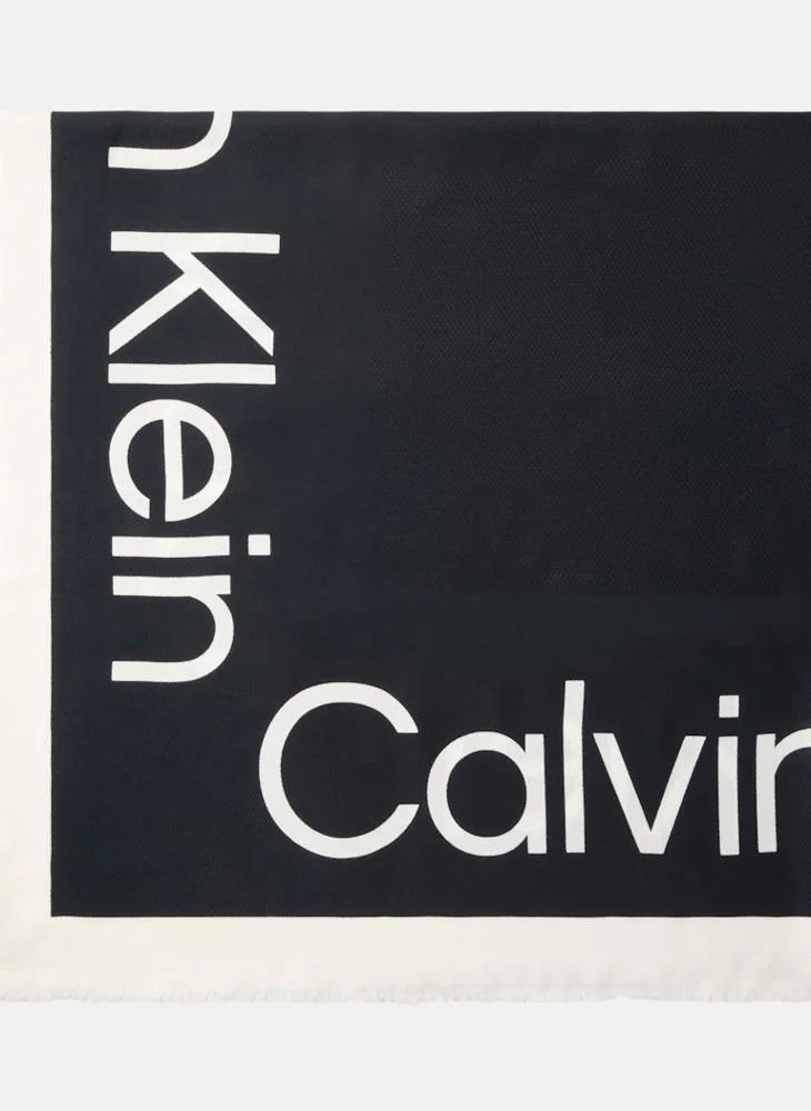 كالفن كلاين Logo Light Weight Scarf