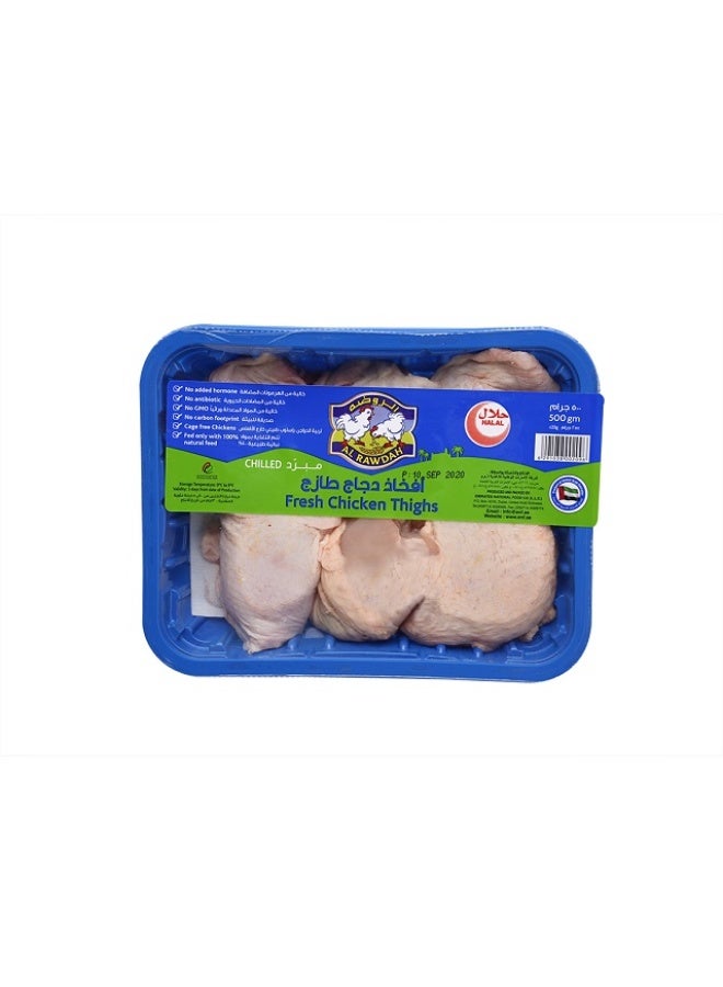Chicken Thighs , Bonein/SkinOn-500g, UAE