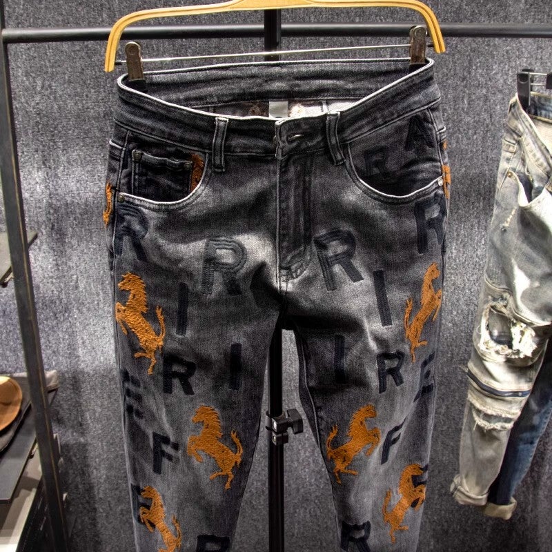 Unisex Classic Denim Jeans Loose Fit Daily Outdoor Wear - Image 4
