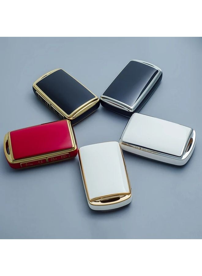 غطاء مفتاح TPU ذهبي أسود لسيارة مازدا CX 5 CX 9 CX 30 CX 50 CX 70 قشرة واقية - Image 1