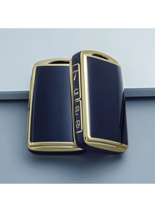 غطاء مفتاح TPU ذهبي أسود لسيارة مازدا CX 5 CX 9 CX 30 CX 50 CX 70 قشرة واقية - Image 5