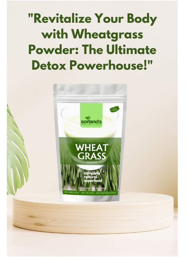 Sorland's - Pure Organic Wheat grass Powder -150 GM (Complete Natural Superfood) - Image 1