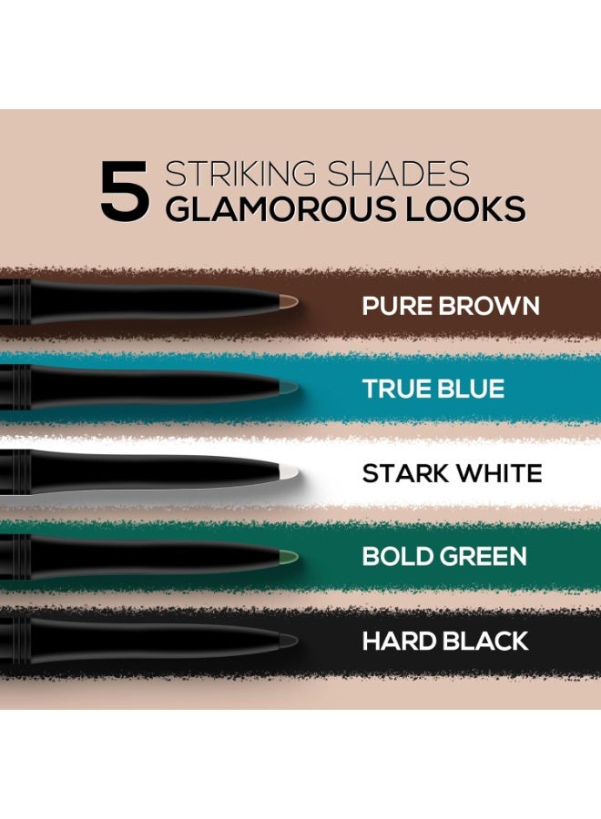 رينيه قلم كحل بني نقي من RENEÉ مع مبراة | يدوم 24 ساعة طويل المدى | لمسة نهائية مطفية، لون غني | مقاوم للتلطخ والماء مع صيغة تطبيق بنقرة واحدة - 0.30 جم - Image 5