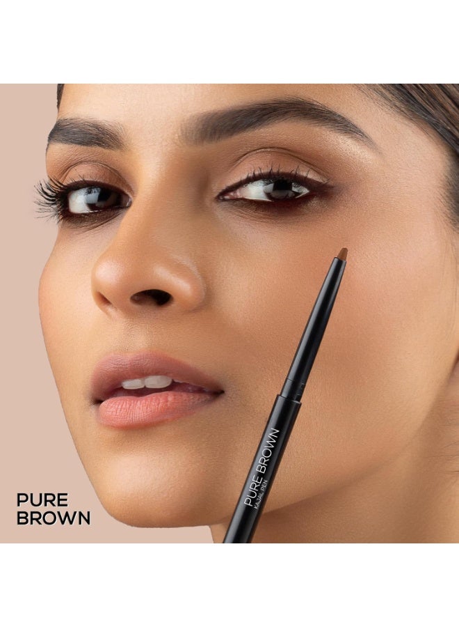 رينيه قلم كحل بني نقي من RENEÉ مع مبراة | يدوم 24 ساعة طويل المدى | لمسة نهائية مطفية، لون غني | مقاوم للتلطخ والماء مع صيغة تطبيق بنقرة واحدة - 0.30 جم - Image 4