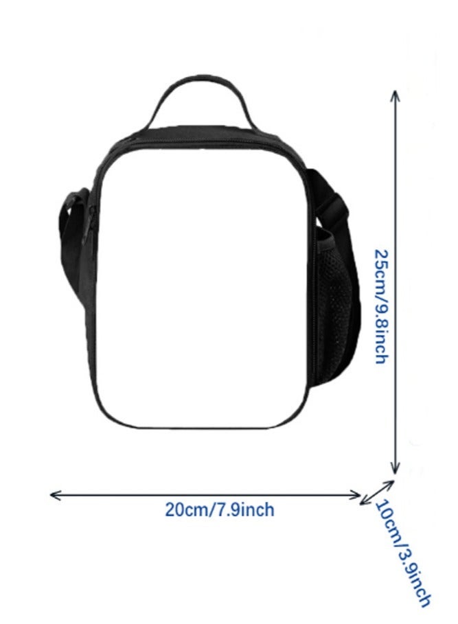 Harry Potter Print Lunch Bag Adjustable Shoulder Strap Handheld & Crossbody Thermal Tote for School Picnic Daily Use - Image 2