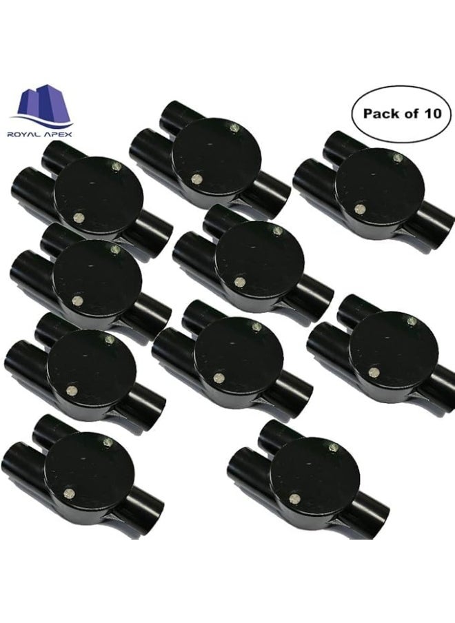 Biella Beilla Pack Of 10 PVC Electrical Conduit Pipe & Fittings â€“ Durable, Corrosion-resistant Solution For Indoor And Outdoor Electrical Wiring And Cabling (Junction-Y- Way, 25MM)  - Image 3