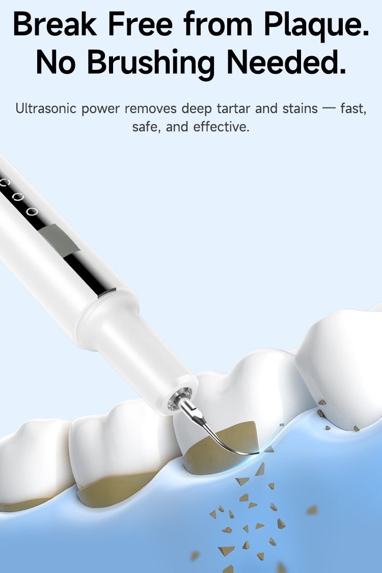 YANCI Ultrasonic Dental Scaler For Teeth Tartar Stain Tooth Calculus Remover Electric Sonic Teeth Plaque Cleaner Dental Stone Removal, Replaceable Clean Heads- Safe - Image 3