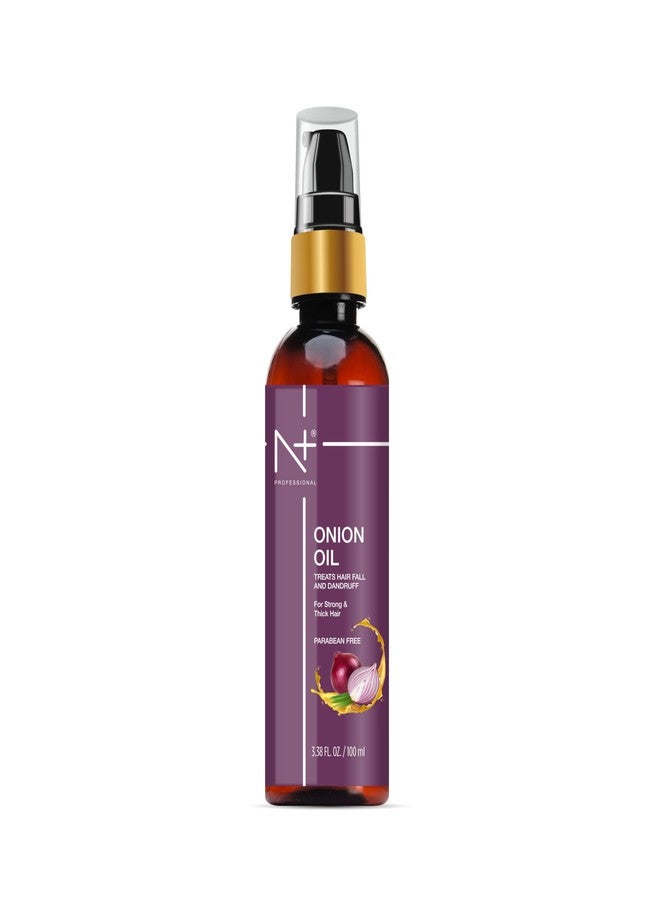 N Plus N+ Professional Onion Hair Oil | Enriched with Onion Extract | Reduces Hair Fall, Controls Dandruff & Strengthens Hair | Nourishing & Scalp-Revitalizing Formula | Promotes Thicker, Healthier Hair Growth | 100ml - Image 3