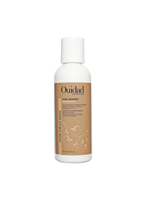 Mini Curl Shaper Double Duty Cleansing Conditioner For Loose Curls And Waves - Sulfate Free - Travel Size 3.4Oz