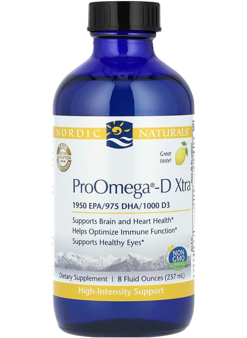 NORDIC NATURALS - ProOmega®-D Xtra, Lemon, 8 fl oz (237 ml) - Image 1