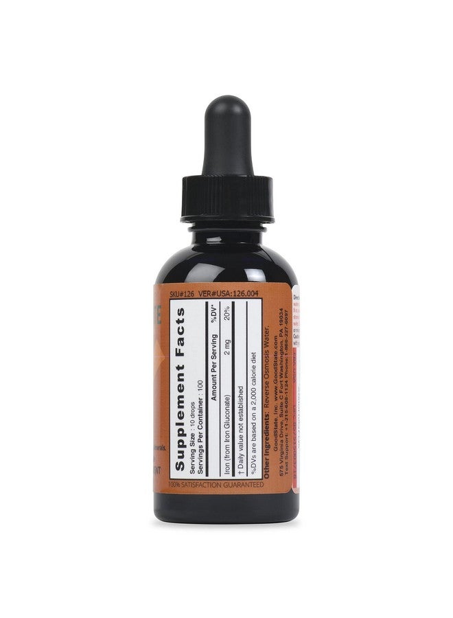 Good State Good State Liquid Ionic Iron Ultra Concentrate (10 drops equals 2 mg - 100 servings per bottle)  - Image 2