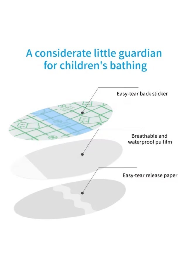 جونيس 20 قطعة ملصقات أذن مقاومة للماء، حماية أذن الأطفال للاستحمام وغسل الشعر (للاستخدام لمرة واحدة)، رقعات شفافة مقاومة للماء - Image 3