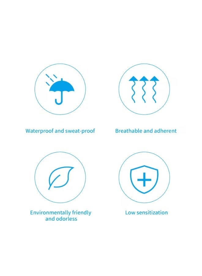 جونيس 20 قطعة ملصقات أذن مقاومة للماء، حماية أذن الأطفال للاستحمام وغسل الشعر (للاستخدام لمرة واحدة)، رقعات شفافة مقاومة للماء - Image 5