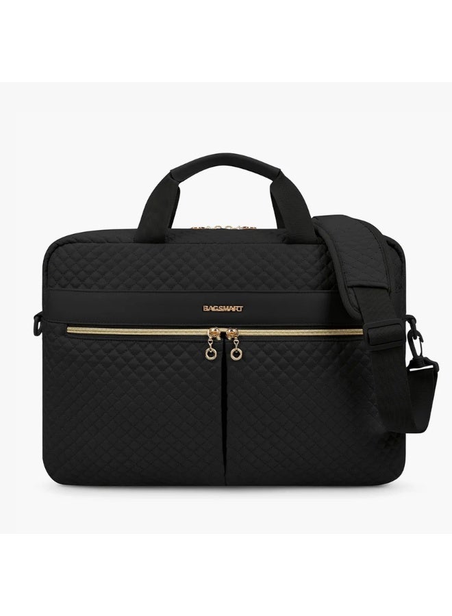 BAGSMART BAGSMART Black 17.3 Inch Laptop Briefcase for Women  - Image 1