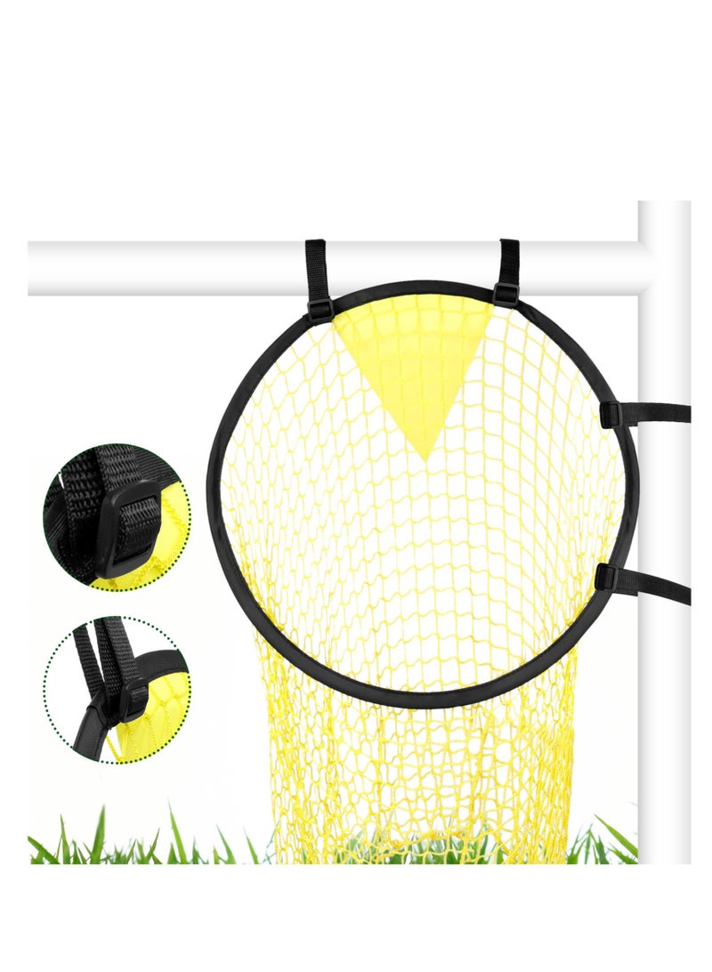 Cuken 2Pcs Top Bins Football Targets,Football Goal Target Net for Practice Your Footwork and Assist You in Becoming a Master of Free Kicks and Penalty Kicks  - Image 2