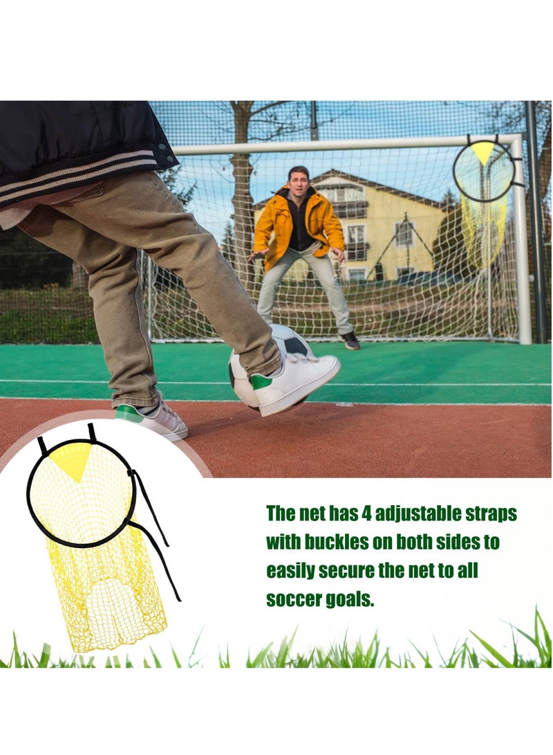 Cuken 2Pcs Top Bins Football Targets,Football Goal Target Net for Practice Your Footwork and Assist You in Becoming a Master of Free Kicks and Penalty Kicks  - Image 4