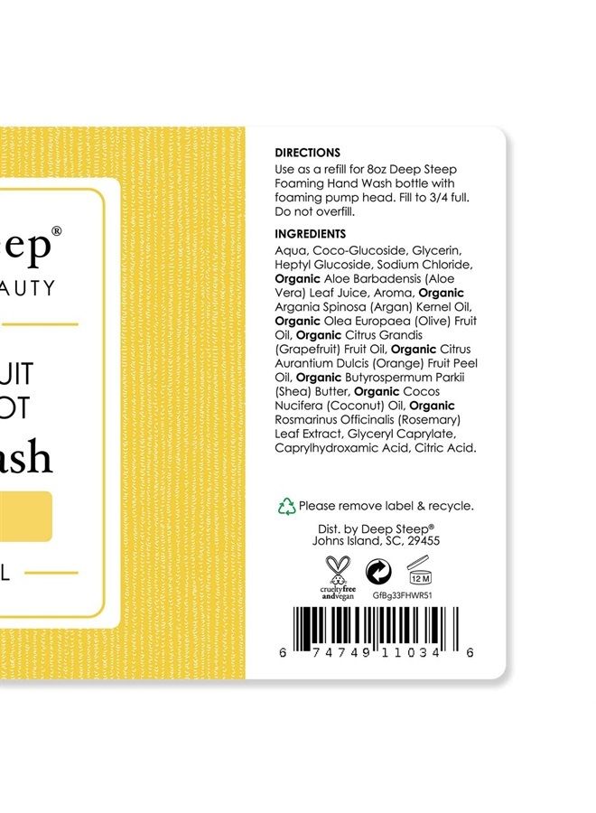 Deep Steep Foaming Hand Wash Refill (Grapefruit Bergamot, 33.6 oz)
