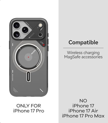 Aulumu A17 iPhone 17 Pro Magnetic Thermal Case | CoolHyper | with Camera Control | IMD Technology | Compatible with Magsafe | Touch Translucent White - Image 2