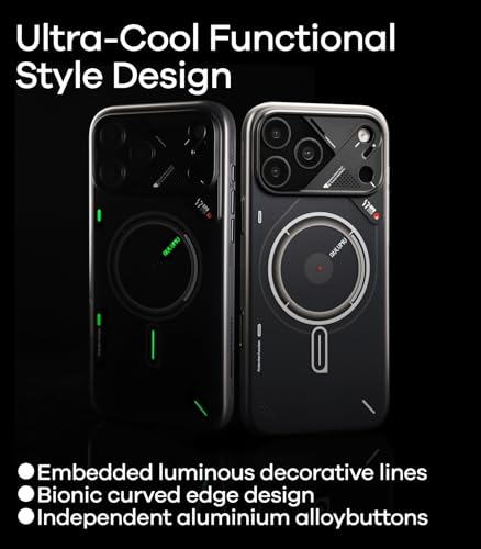 Aulumu A17 iPhone 17 Pro Magnetic Thermal Case | CoolHyper | with Camera Control | IMD Technology | Compatible with Magsafe | Touch Translucent White - Image 4