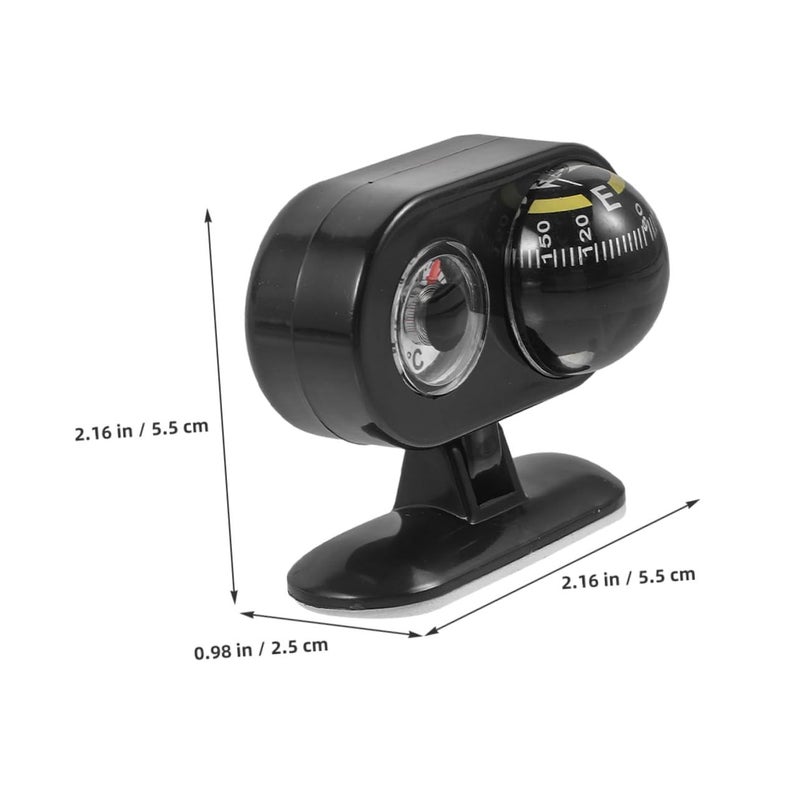 Dashboard Thermometer and Compass for Car Boat Accurate Temperature Direction Indicator 2 Pieces - Image 3