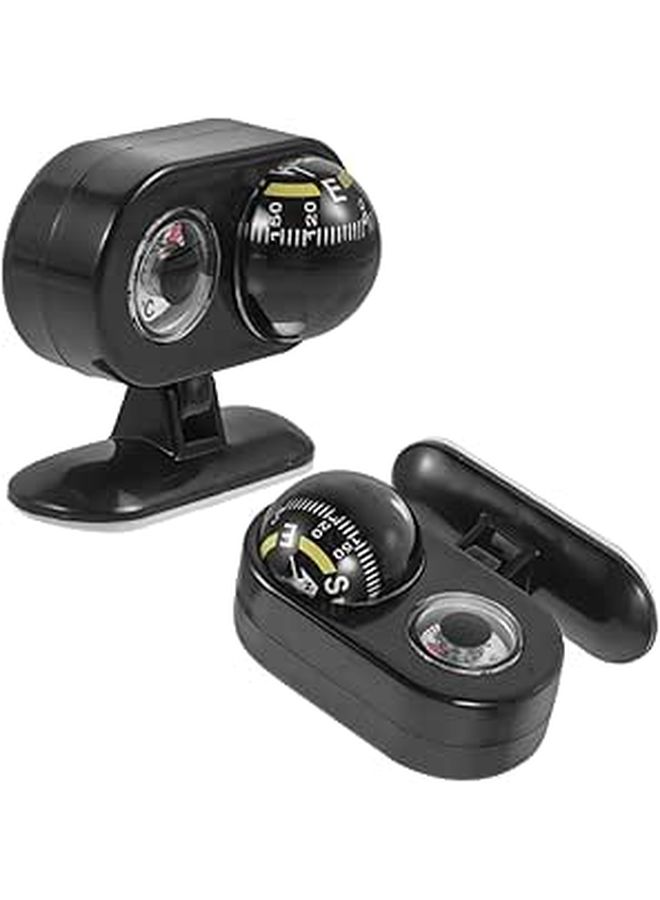 Dashboard Thermometer and Compass for Car Boat Accurate Temperature Direction Indicator 2 Pieces - Image 1