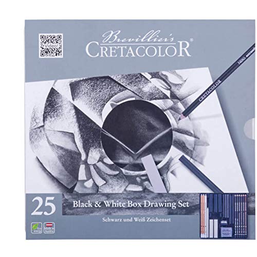 Cretacolor Black & White Box 25 Piece Set - Image 4