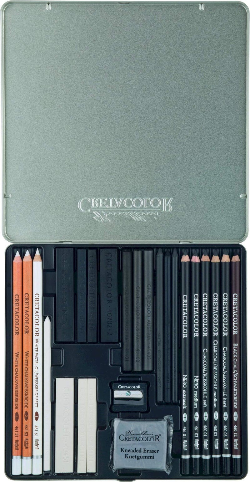 Cretacolor Black & White Box 25 Piece Set - Image 3
