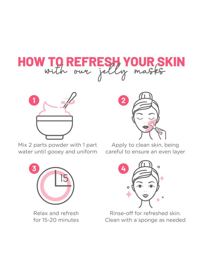 برون قناع جيلي الورد المصري المقشر من براون للعناية بالوجه - عبوة قناع مطاطية سعة 23 أونصة سائلة تكفي من 30 إلى 35 جلسة علاجية - مجموعة قناع جل مرطب للعناية بالبشرة من سبا للرجال والنساء والبالغين - Image 4