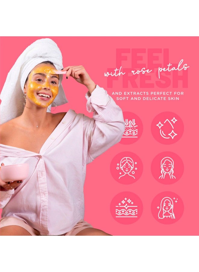 برون قناع جيلي الورد المصري المقشر من براون للعناية بالوجه - عبوة قناع مطاطية سعة 23 أونصة سائلة تكفي من 30 إلى 35 جلسة علاجية - مجموعة قناع جل مرطب للعناية بالبشرة من سبا للرجال والنساء والبالغين - Image 3