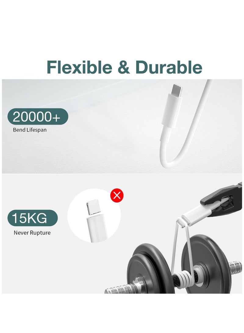 Y&D 2 meters USB C to Lightning Cable, 2pcs iPhone Fast Charger Cord, Type Cable for iPhone, Apple MFi Certified - Image 3