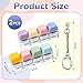 DEARIDAP 2 PCS Keyboard Fidget Toy 4in1 Keyboard Button Clicker Keychain Push Bubble Sensory Fidget Toys for Kids Adults to Relief Pass Time Purple Blue Pink Orange - Image 4