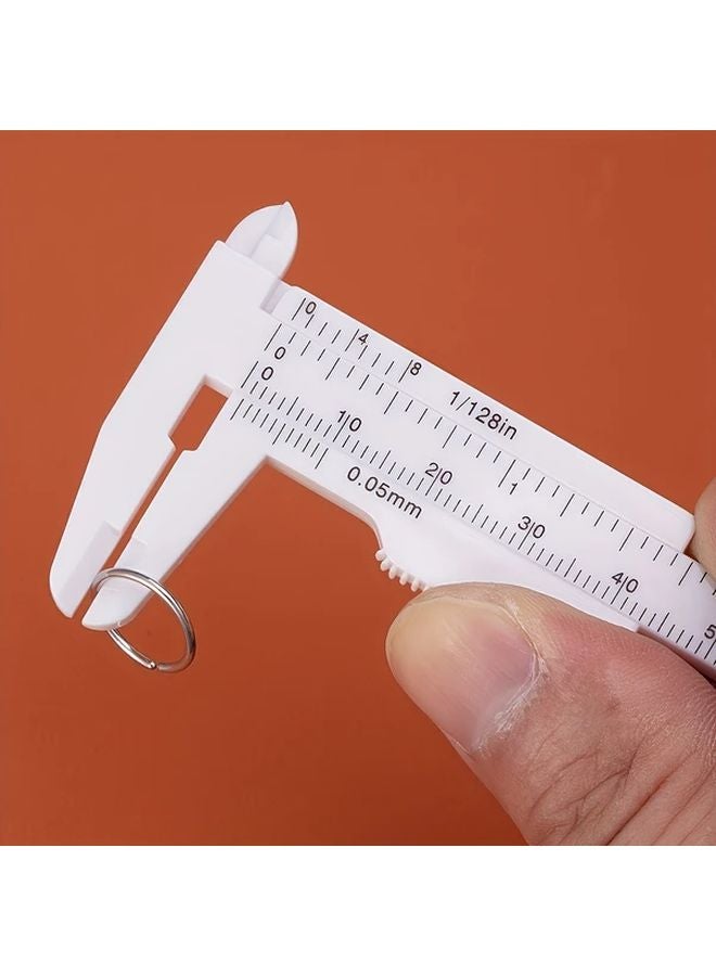 Black Mini Plastic Sliding Vernier Caliper 3.15 Inch Double Scale Ruler for Carpentry Student Jewelry Measuring - Image 5