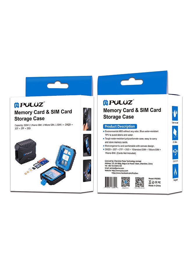 PULUZ - PULUZ  Waterproof Memory Card Reader Storage Box  for USB CF TF Reader SIM Cards Protector Case Holder for Tablet Computer Notebook & Android Smartphones PU5001 - Image 1