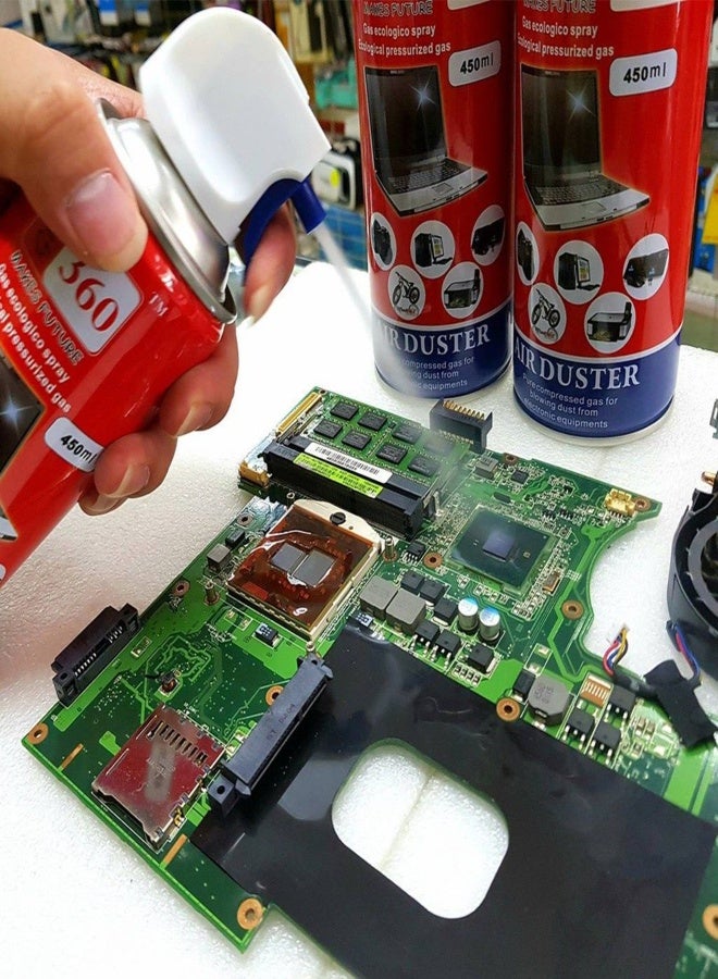 Giga 360 Air Duster Spray 450ml High Pressure Compressed Gas For Pc And Laptop, KeyBords, Scanners Etc - Image 3