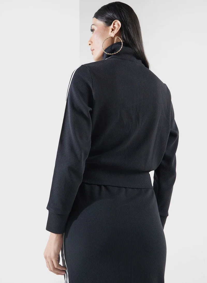 adidas Originals FB KNITTED TOP Black Originals Women TRACK TOPS