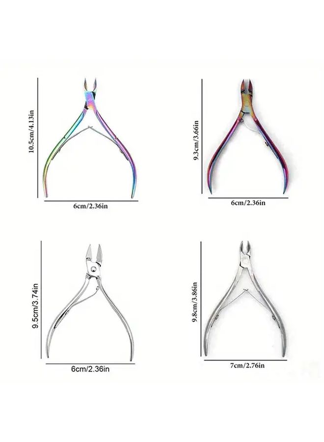 9PCs Manicure Set Professional Nail Art Files Buffer Scissors Cuticle Nipper Tools - Image 4
