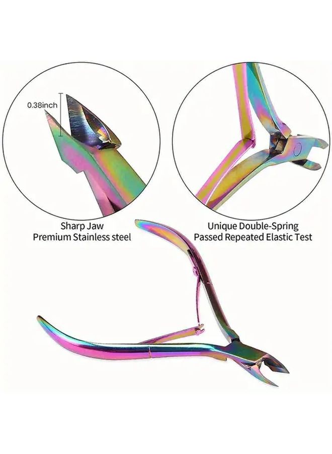 9PCs Manicure Set Professional Nail Art Files Buffer Scissors Cuticle Nipper Tools - Image 5