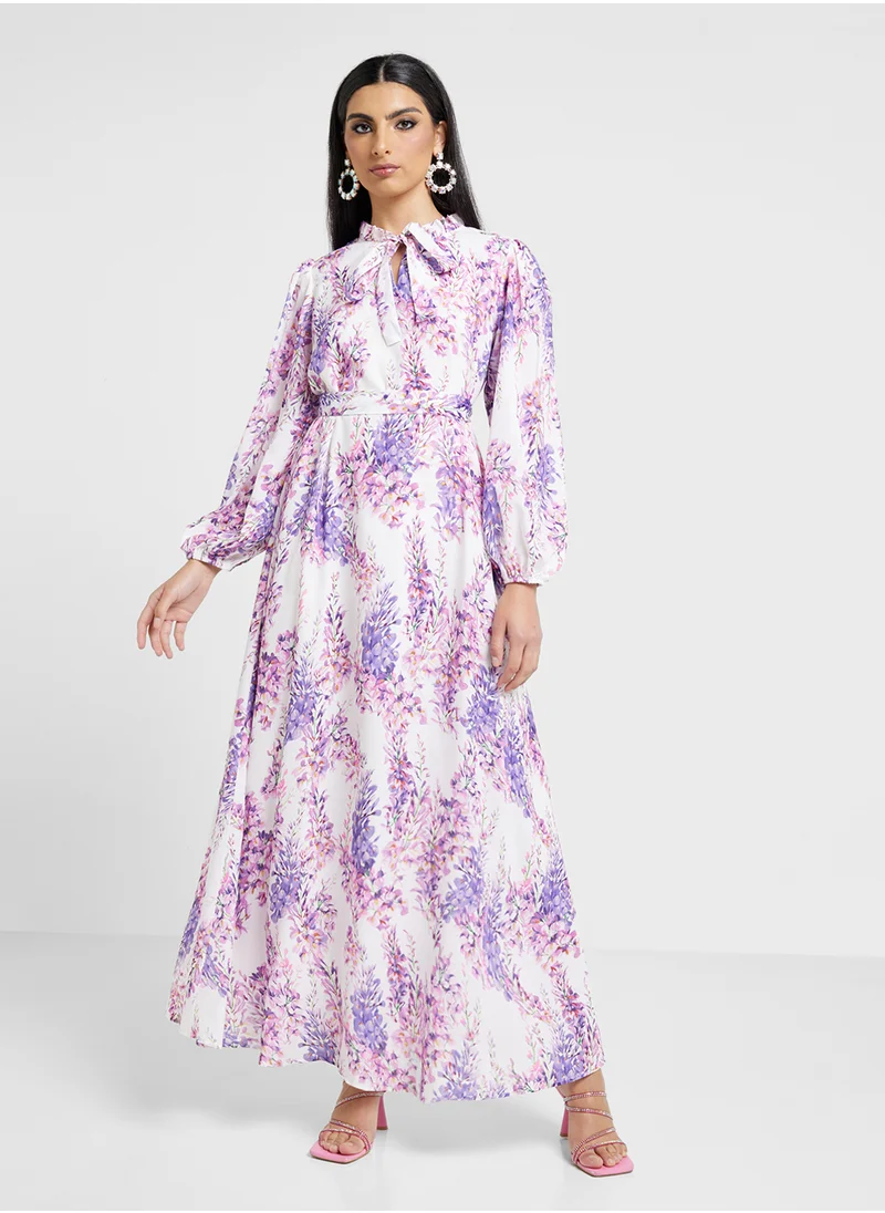 خزانة Floral Print Dress