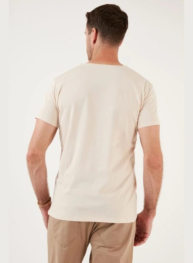 Buratti  Buratti Cotton Slim Fit Crew Neck Printed 3-Pack T Shirt Men's T-SHIRT 541S31 for Men | Best Price UAE