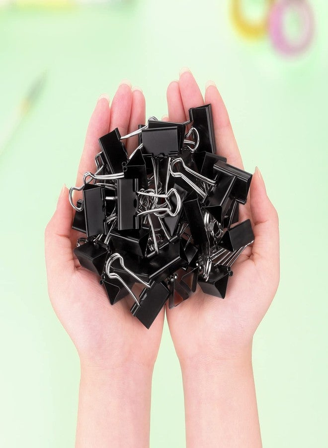 ZZTX Black Binder Clips Paper Clamps Clips Small Size, 1.0 Inches, 36 Pack - Image 5