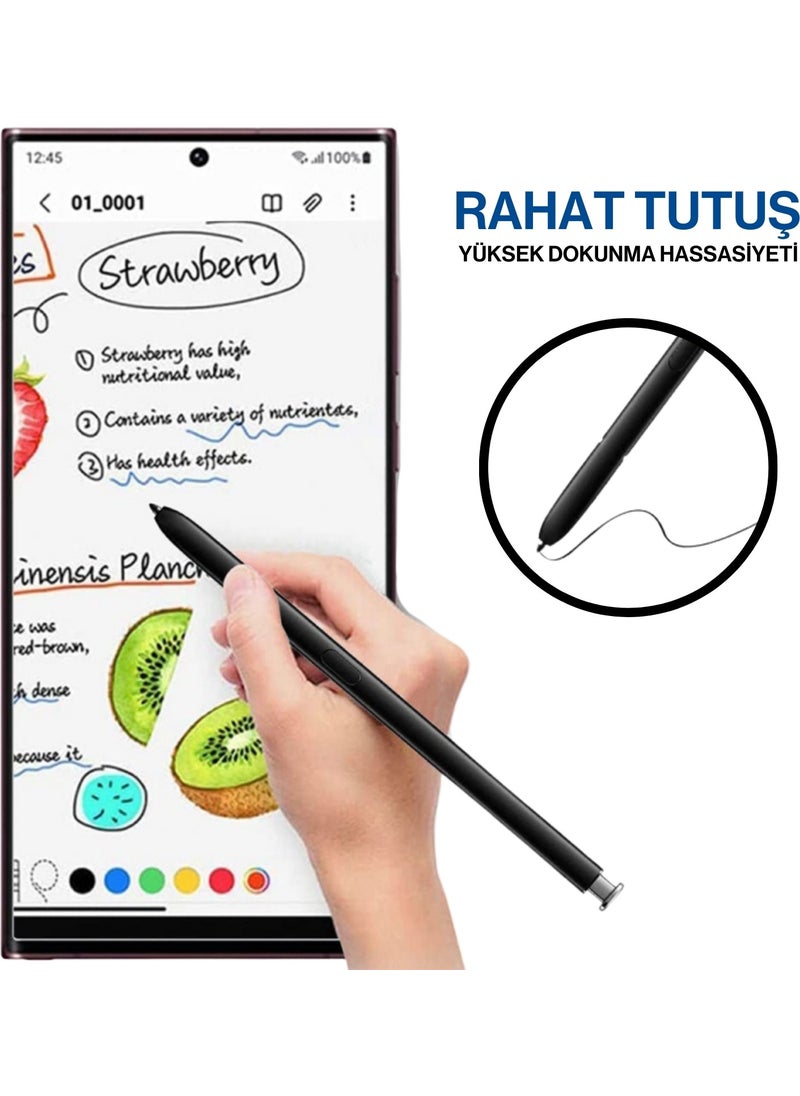 Techmaster Samsung Galaxy S22 S23 Ultra Compatible S Pen Touch Stylus Pen and Spare Tip  - Image 4