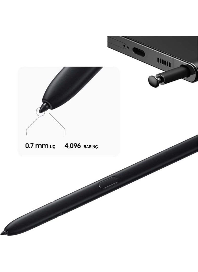 Techmaster Samsung Galaxy S22 S23 Ultra Compatible S Pen Touch Stylus Pen and Spare Tip  - Image 2